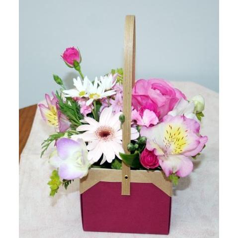 バルーンフラワーと生花アレンジ　花とバルーン 風船　誕生日 お祝い 開店祝い 発表会 バレンタインデー　ホワイトデー 【地域限定送料無料】 |  | 02