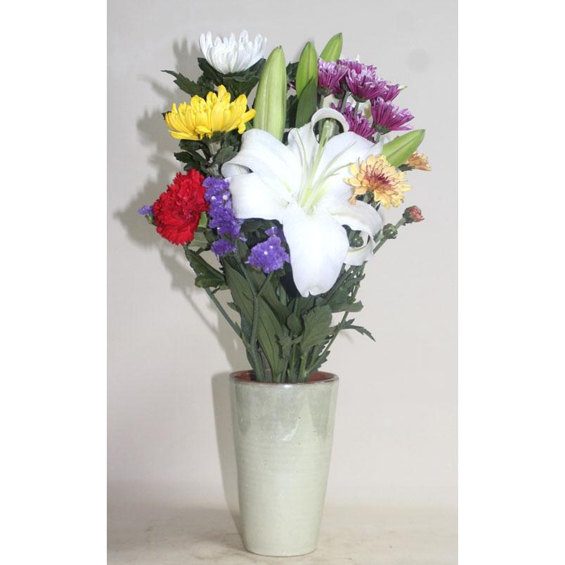 仏花セット　ユリ　菊　 生花 お供え 花束 お彼岸 お盆 墓参り 仏壇 |  | 10