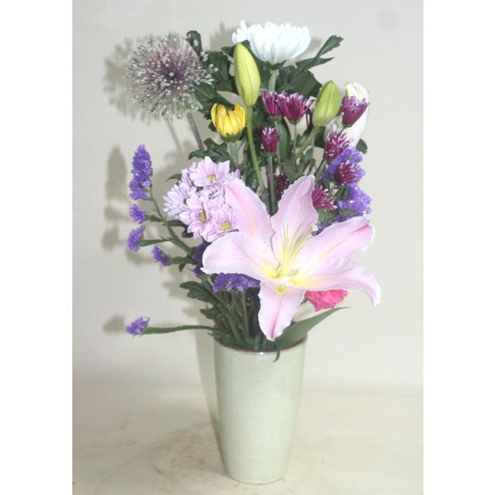 仏花セット　ユリ　菊　 生花 お供え 花束 お彼岸 お盆 墓参り 仏壇 |  | 03