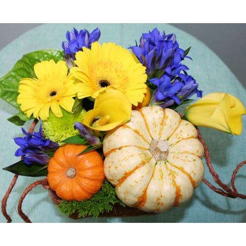 生花　アレンジ　ハロウィンに寄せて　 | 