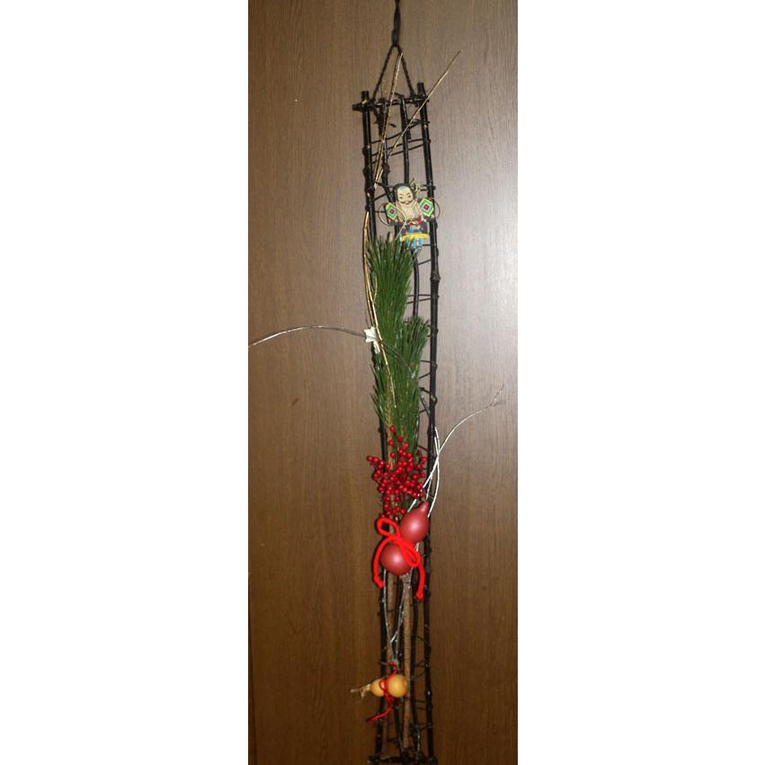 お正月用　竹格子のドア飾り【生花】【資材】 |  | 04