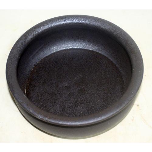 黒の陶器　鉄鉢型　陶器 資材 コンポート　 ヨーロピアン　フラワーデザイン　和　正月 | 