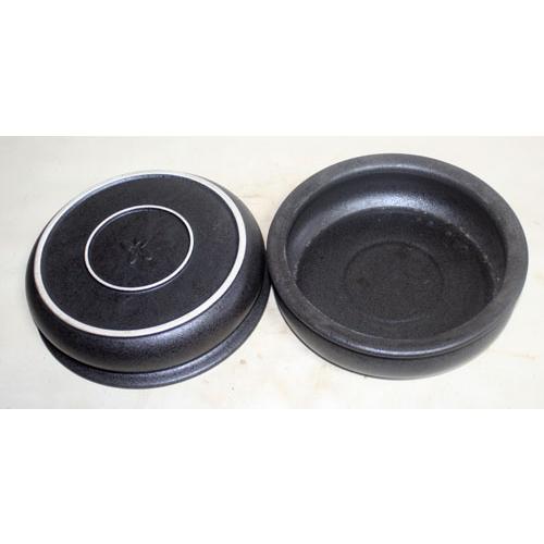 黒の陶器Ｌ　鉄鉢型　陶器 資材 コンポート　 ヨーロピアン　フラワーデザイン　和　正月 |  | 02