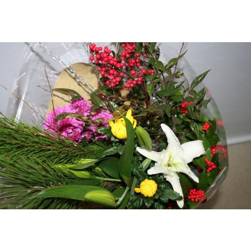 正月 迎春の花束  生花 フラワーギフト 花の贈り物 寿 お祝い 菊　床の間　ディスプレー　新年のごあいさつ |  | 02