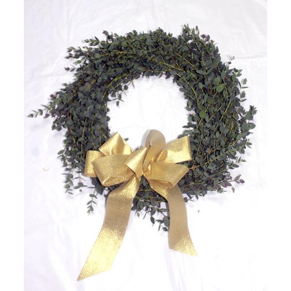 ユーカリのフラワーリース グリーンリース【生花】壁掛け 玄関ドア飾り　ドアリース ユーカリリース クリスマスリース【限定付送料無料】ドア飾り |  | 07