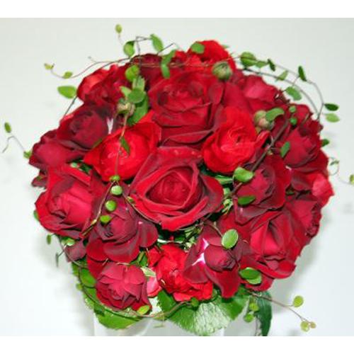 生花　ラウンドブーケ　ブトニア付　結婚式　ウエディング ブライダル 花束 アレンジ フラワーギフト 花の贈り物  花嫁の一番美しいその時を華やかに彩ります |  | 03