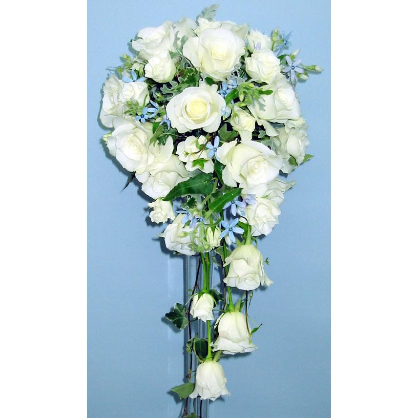 生花　キャスケードブーケ　ブトニア付　結婚式　ウエディング ブライダル  フラワーギフト 花の贈り物  花嫁の一番美しいその時を華やかに彩ります |  | 10