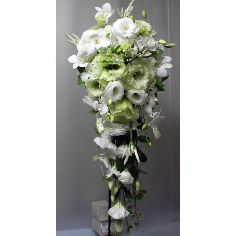 生花　キャスケードブーケ　ブトニア付　結婚式　ウエディング ブライダル  フラワーギフト 花の贈り物  花嫁の一番美しいその時を華やかに彩ります |  | 05