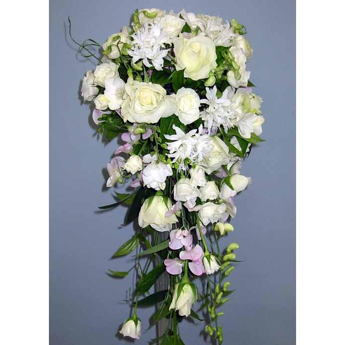 生花　キャスケードブーケ　ブトニア付　結婚式　ウエディング ブライダル  フラワーギフト 花の贈り物  花嫁の一番美しいその時を華やかに彩ります |  | 06