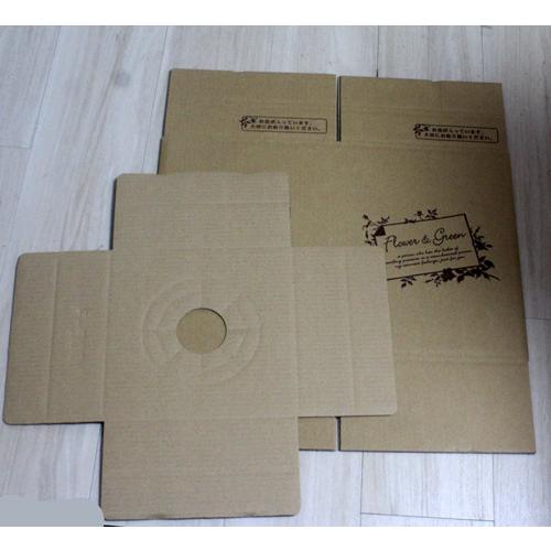 段ボール宅配ボックス８０サイズ  組み立て式 配送用 折り畳み 小物用 フラワーギフト【資材】フラワー ダンボール 梱包 |  | 01