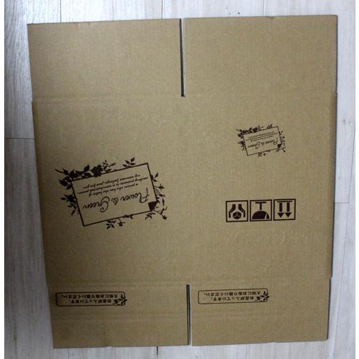段ボール宅配ボックス８０サイズ  組み立て式 配送用 折り畳み 小物用 フラワーギフト【資材】フラワー ダンボール 梱包 |  | 02