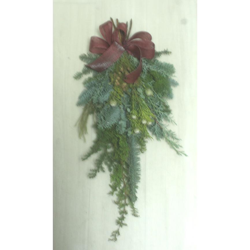 クリスマススワッグ　クリスマスリース　生花　壁掛け　ドア飾り 裏白モミ オレゴン産もみのき モミノキ 樅ノ木 モミの木　ヒムロ杉【生花】【リース】 |  | 04