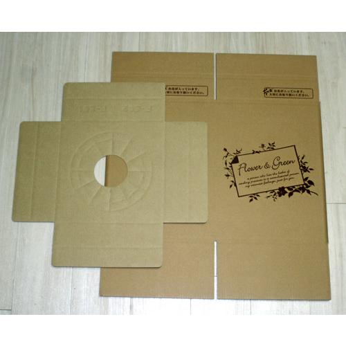 段ボール宅配ボックス１００サイズ  組み立て式 配送用 折り畳み 小物用 フラワーギフト【資材】フラワー ダンボール 梱包 |  | 01