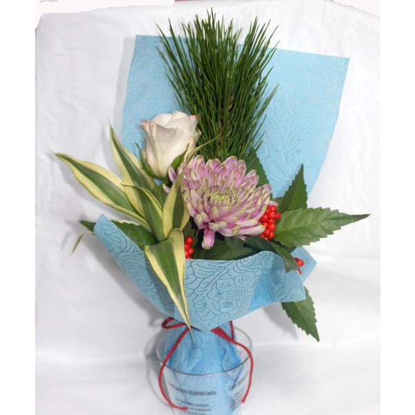 少し大人のミニ花束  ミニブーケ  生花  ヴァーティカルタイプ  スタンディングブーケ  卒業式 花束　発表会 音楽会  成人式  パーティ |  | 02