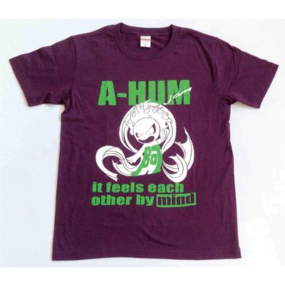 SALE 和柄 デザイン 半袖 Tシャツ プリント オリジナル メール便可 阿吽「マッドパープル：胸緑×背赤」 |  | 02