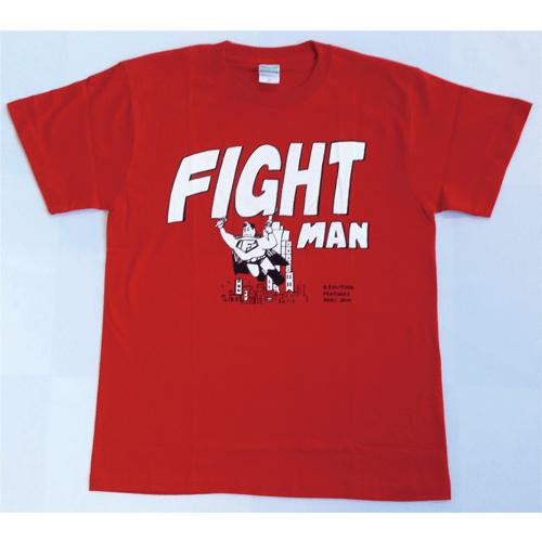 SALE 半袖 Tシャツ デザイン プリント オリジナル メール便可 FIGHT MAN「赤」 |  | 01