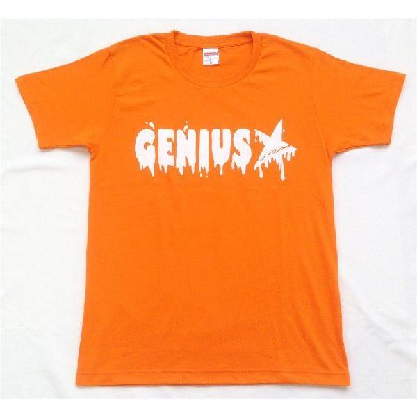 SALE 半袖 Tシャツ キャラクター デザイン プリント オリジナル メール便可 Genius「オレンジ」 |  | 01