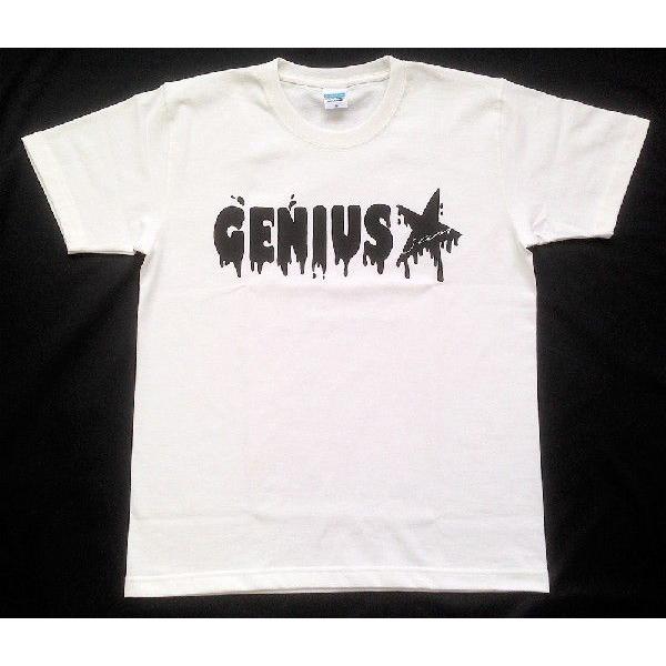 SALE 半袖 Tシャツ キャラクター デザイン プリント オリジナル メール便可 Genius「ホワイト」 |  | 01