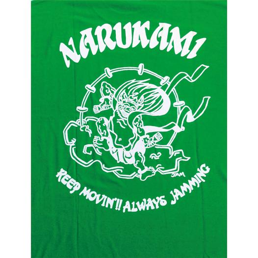 SALE 和柄 デザイン 半袖 Tシャツ プリント オリジナル メール便可 鳴神「グリーン」 |  | 03