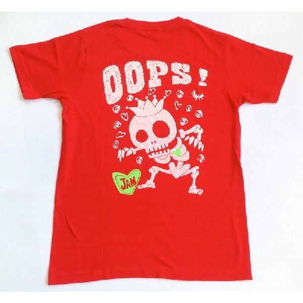 SALE 半袖 Tシャツ デザイン プリント オリジナル メール便可 スケルトン「レッド」 |  | 02