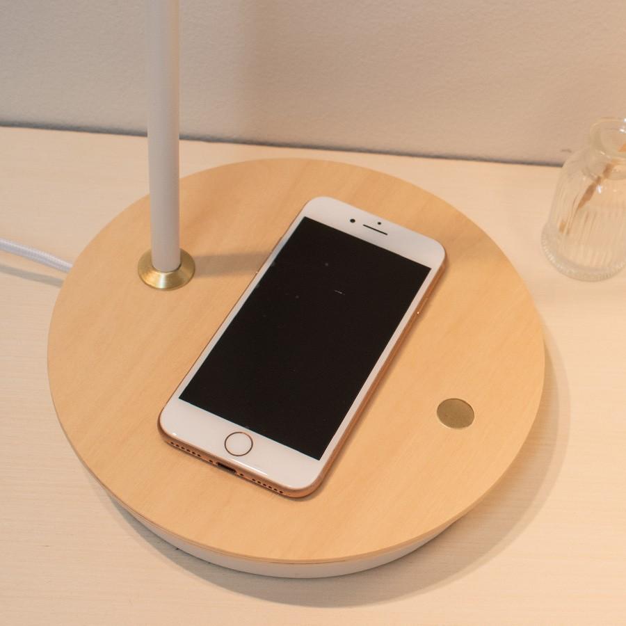 卓上ライト おしゃれ 卓上 ワイヤレス充電器 iphone LED テーブル タッチランプ スマホ USB デスクライト 北欧 父の日 ギフト