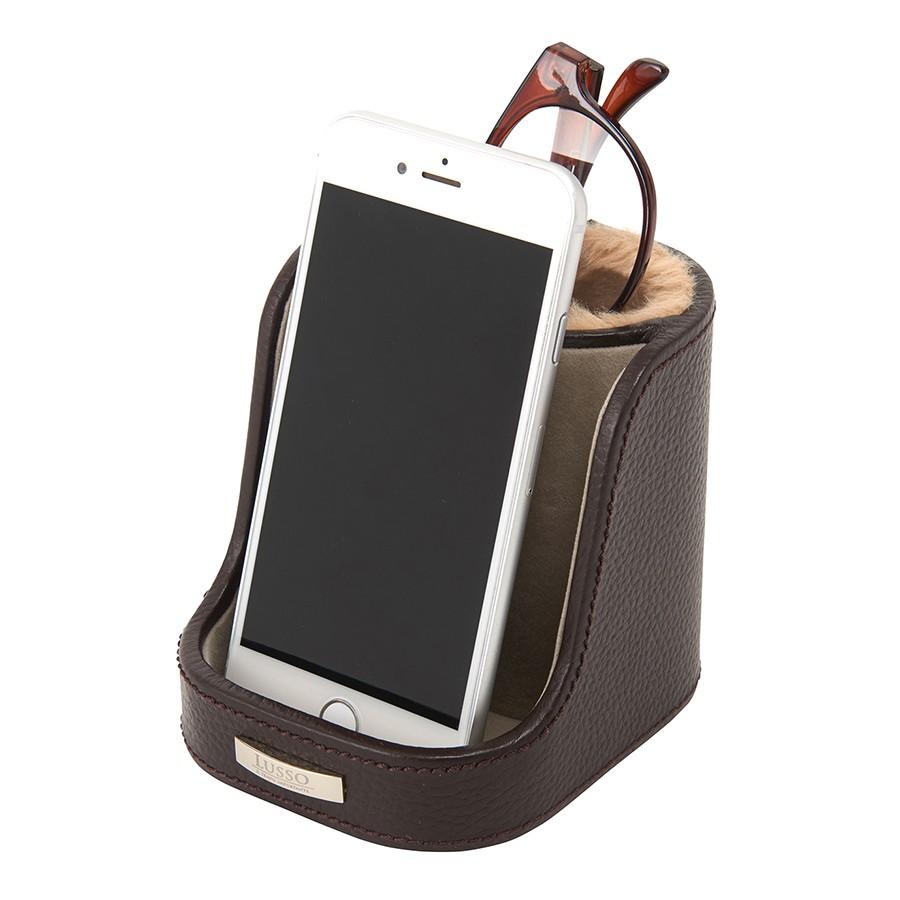メガネスタンド スマホスタンド おしゃれ 雑貨 収納 本革 スマホ