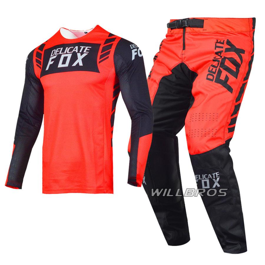 【ポイント3倍獲得】Fox モトクロス パンツ ジャージ PRIX エンデューロ オフロード 自転車用 モトクロスジャージ バイクジャケットパンツセット|studiosaintmoritz|03