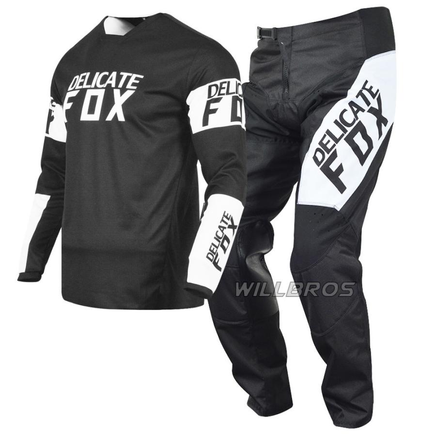 【ポイント3倍獲得】Fox モトクロス パンツ ジャージ PRIX エンデューロ オフロード 自転車用 モトクロスジャージ バイクジャケットパンツセット|studiosaintmoritz|04