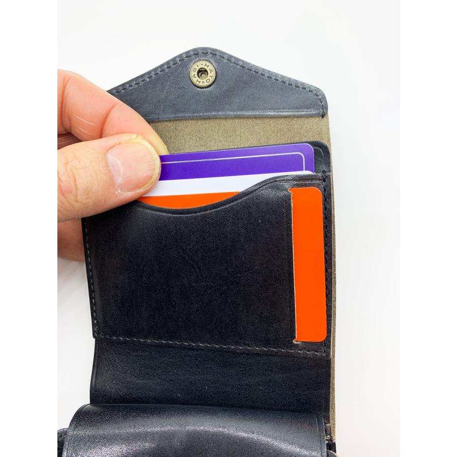 小さい財布 お札が折れない 小さい二つ折り財布 時短 見開きタテ持ちタイプ STUDIUM アルチザンファクトリー 日本製 bleed  マイクロウォレット :ST-BLMW01:ストゥディウム - 通販 - Yahoo!ショッピング