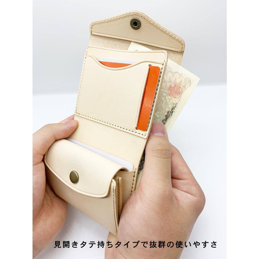 ⭐️新品未使用⭐️　Epoi　ザッカ　マルチウォレット　2way　二つ折り財布 小さい財布 お札が折れない 小さい二つ折り財布 時短 見開きタテ持ち