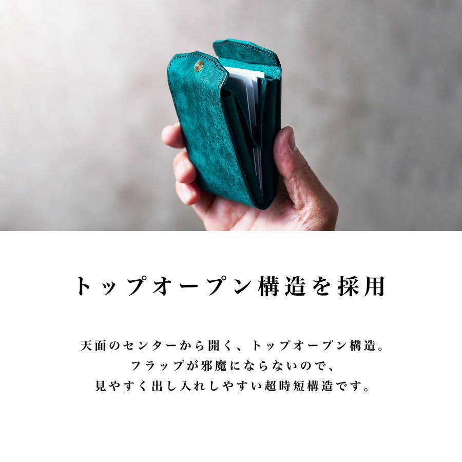 ミニ財布 小さい財布 カードケース 小銭入れ 本革 タッチ決済対応 スリム コンパクト メンズ レディース GIFT STUDIUM SNAP HOLDER |  | 10