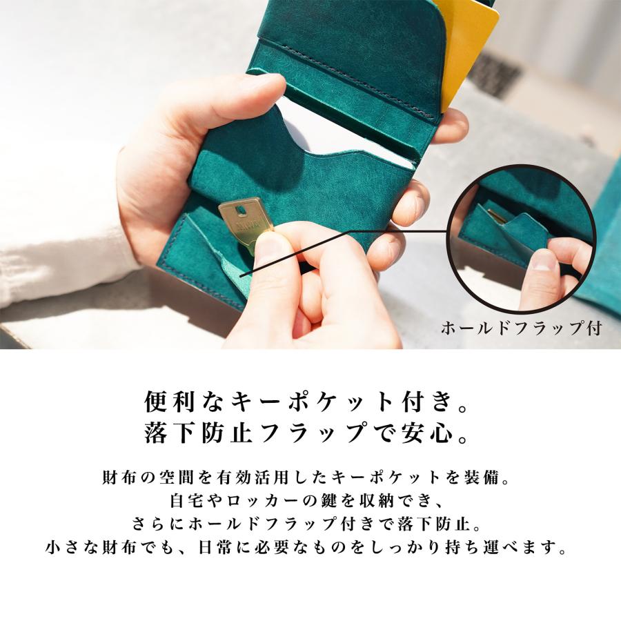 小さい速い多収納財布「timik ティミック」手のひらサイズ 三つ折り