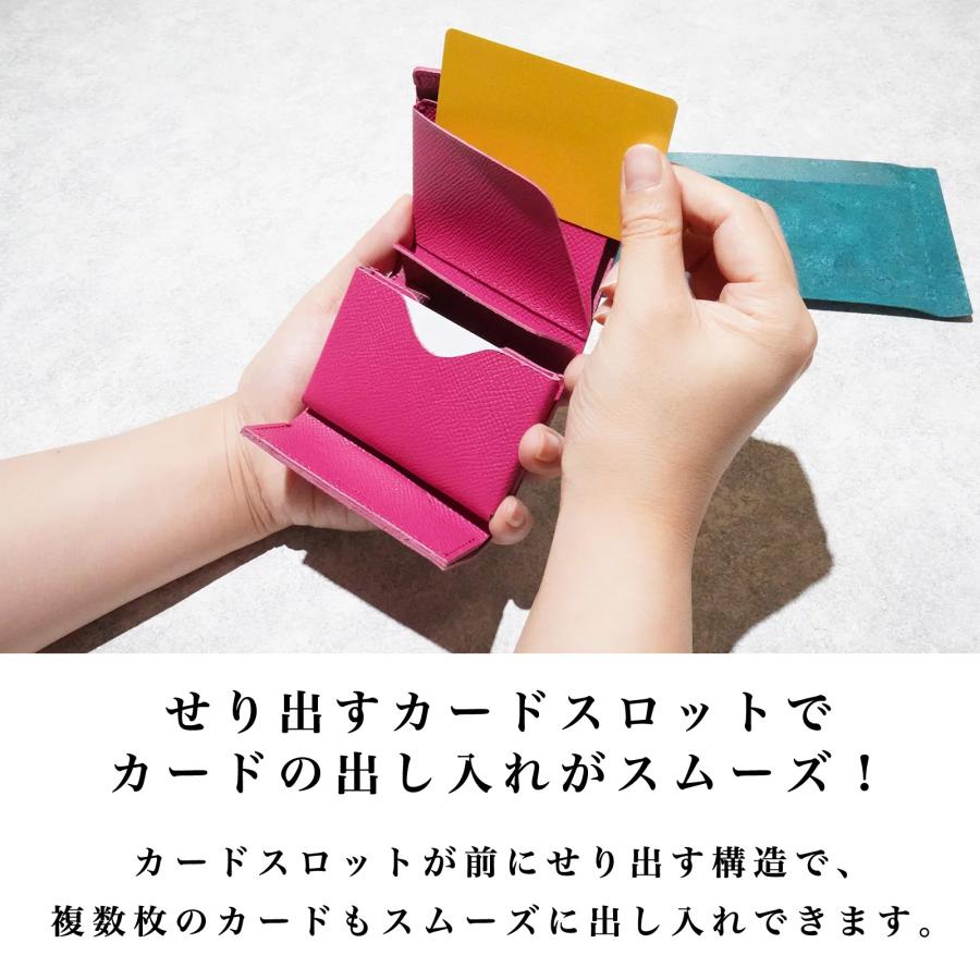 極小軽量三つ折り財布「timik airy」カードサイズ ロール収納 お札が折れない タッチ決済 本革 姫路レザー 日本製 カード8枚 小銭15枚 札12枚 メンズ レディース |  | 11