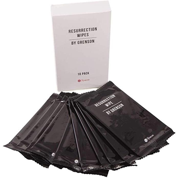 GRENSON グレクソン  リザレクション ワイプ Resurrection Wipes 靴磨き 靴の汚れ落とし クリーナー 10枚入り | GRENSON | 03