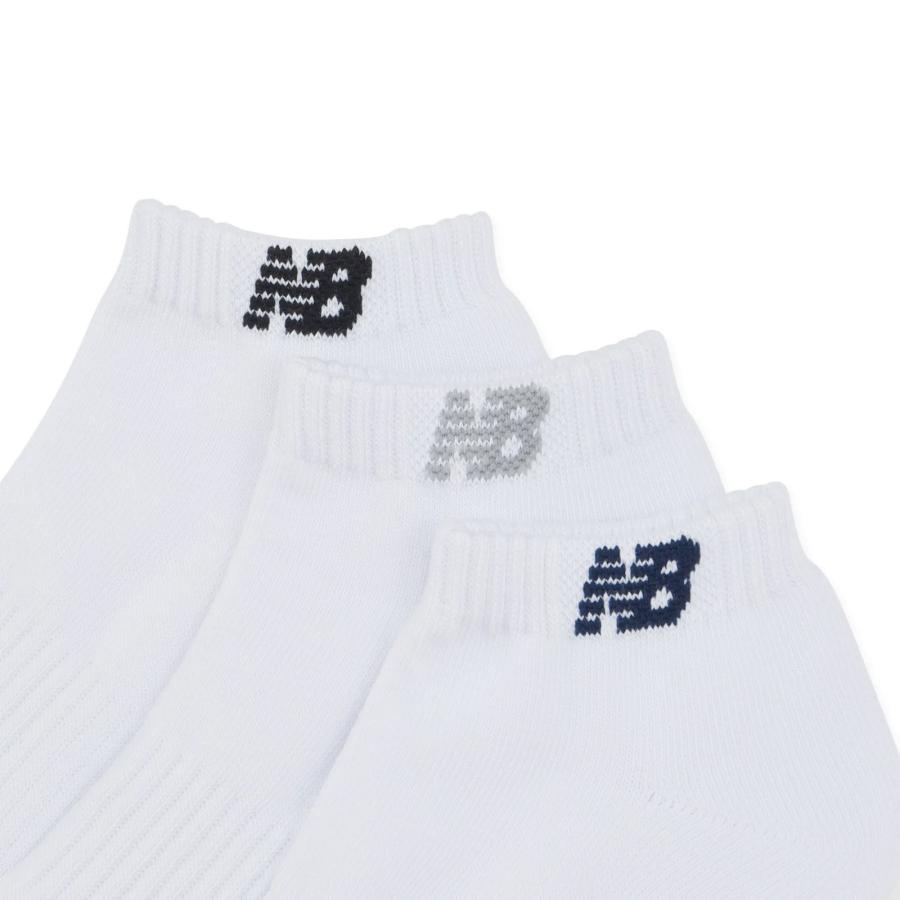 ニューバランス New Balance ショートレングス ソックス 3足組 ホワイト 白 ショートレングス3Pソックス WTカラー | New Balance | 04