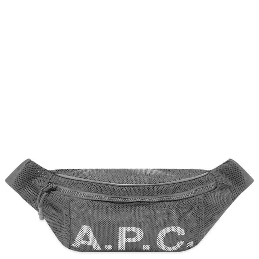 A.P.C. アーペーセー メッシュ ロゴ リバウンド ヒップ バッグ