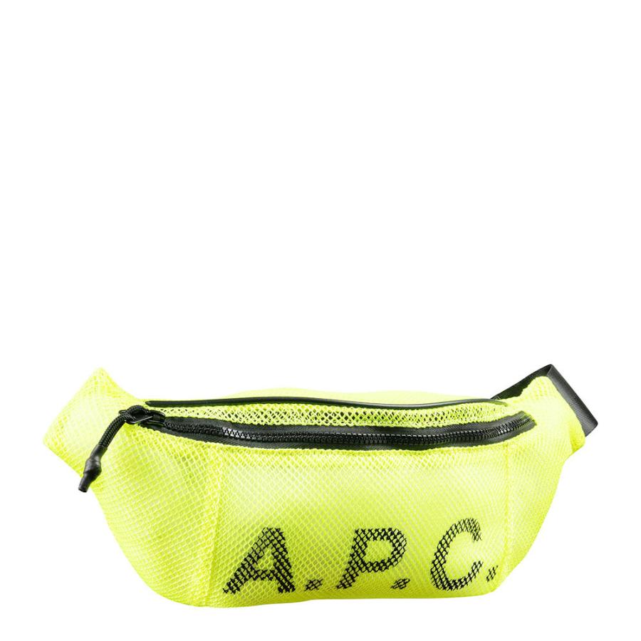 A.P.C. アーペーセー メッシュ ロゴ リバウンド ヒップ バッグ