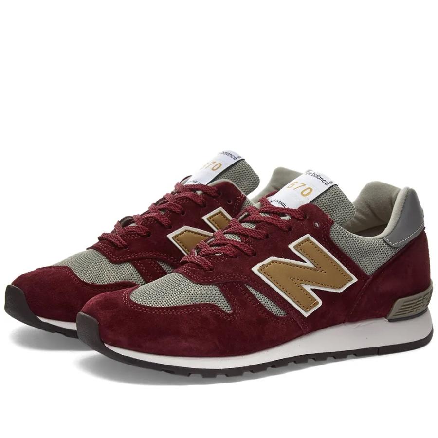 ニューバランス new balance  スニーカー メンズ M670BGW バーガンディー イギリス製 Made In England | New Balance
