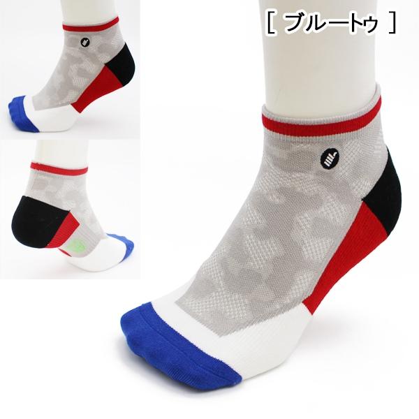 OLENO オレノ ペール カモ クォーター  ソックス 速乾 高機能 靴下 ギア ランニング バレー 着圧 アーチ サポート 抗菌防臭 左右非対称 パイル 日本製 |  | 03