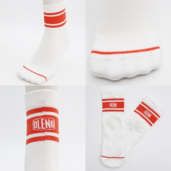 OLENO オレノ Comod(y) Life ロークルー ストライプ ライン ソックス 吸水 速乾 ドライ 着圧 サポート アーチクッション 日本製　メール便送料無料 |  | 02