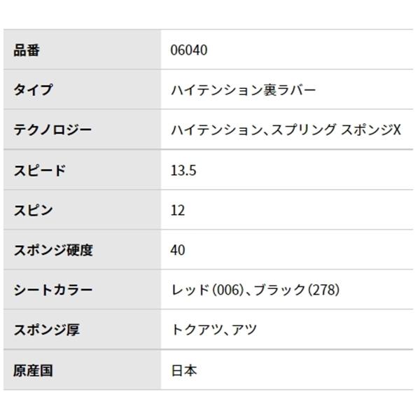 BUTTERFLY バタフライ ディグニクス 05 卓球 ラケット ラバー 単品 部活 クラブ 06040　 追跡 メール便送料無料 | バタフライ | 02