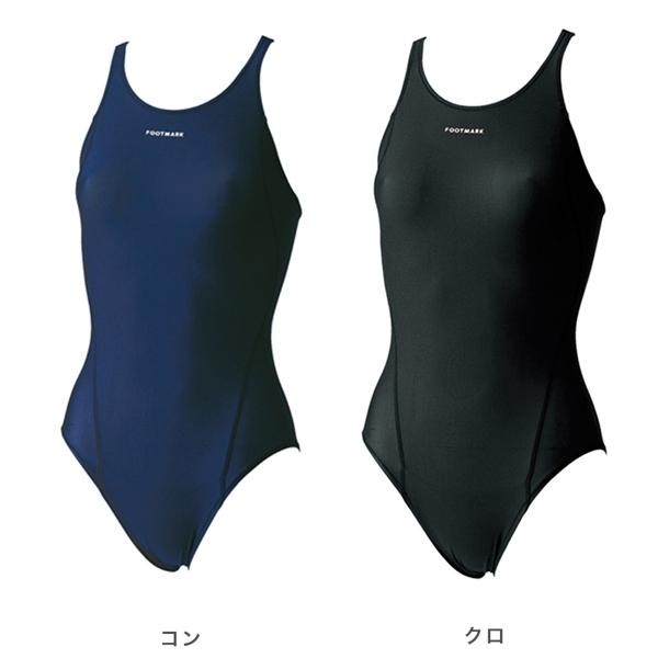 FOOTMARK フットマーク ワンピース 女子 スクール 水着 Vバック パッド付 大きいサイズ 3L 4L 15号 17号 水泳 体育 学校 日本製　メール便送料無料 |  | 02