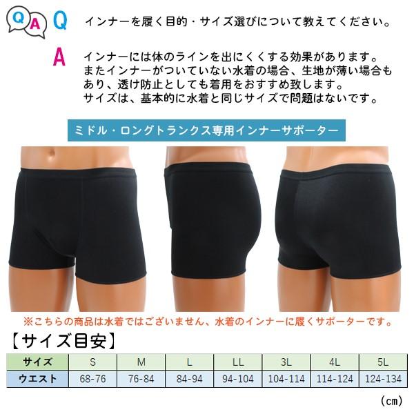 FOOTMARK フットマーク 水着用 インナー ボックス サポーター パンツ S M L 男 水泳 体育 学校 中学 高校　メール便送料無料 |  | 01