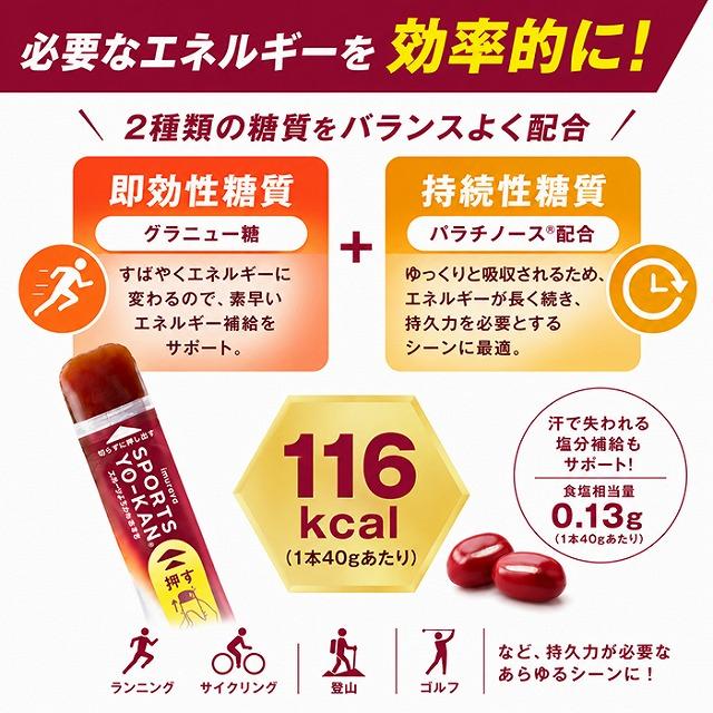 井村屋 スポーツようかん あずき エネルギー補給 スティックようかん 持久系スポーツ 登山 ランニング 補給食　メール便送料無料 |  | 01