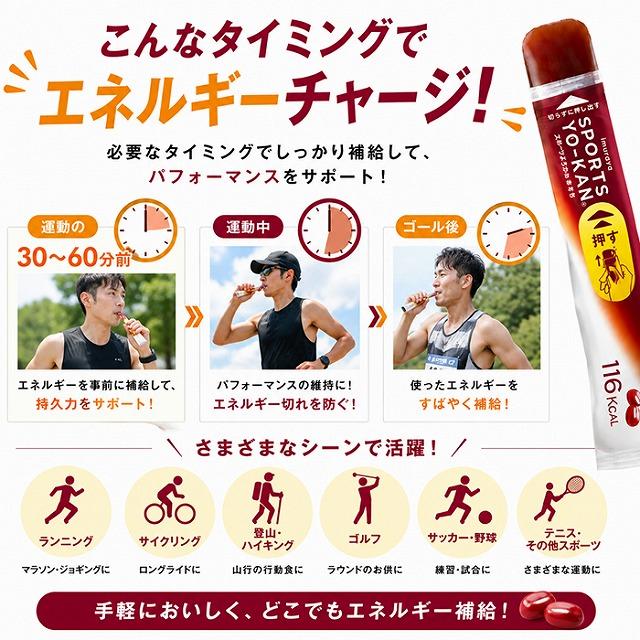 井村屋 スポーツようかん あずき エネルギー補給 スティックようかん 持久系スポーツ 登山 ランニング 補給食　メール便送料無料 |  | 04