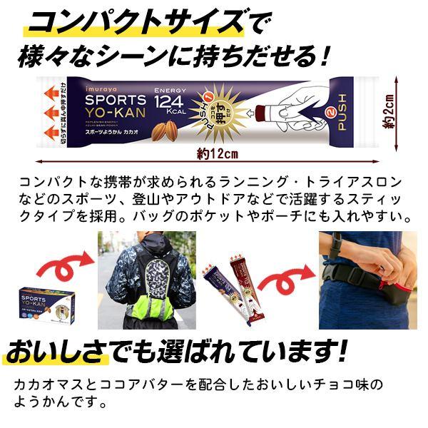スポーツようかん カカオ 井村屋 5本入り 補給食 マラソン ロードレース トライアスロン 登山 ハイキング　メール便送料無料 |  | 03