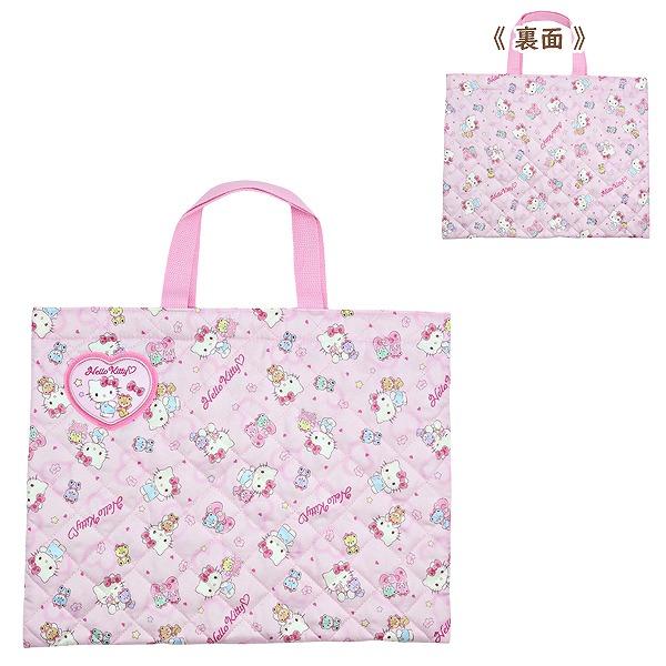 ハロー キティ サンリオ kitty キルティング レッスン バッグ 入園 入学 新学期 登園 通学 お稽古 かばん 絵本袋 小学生 幼稚園 学童　メール便送料無料 |  | 04