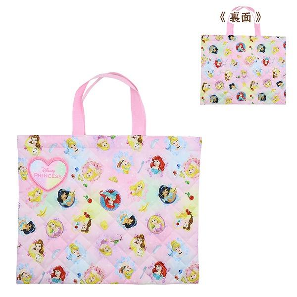 ディズニー プリンセス お姫様 キルティング レッスン バッグ 入園 入学 新学期 登園 通学 お稽古 かばん 絵本袋 小学生 幼稚園 学童　メール便送料無料 |  | 04