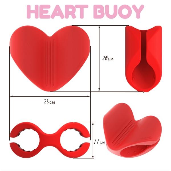 ハートブイ HEART BUOY プルブイ 水泳 スイミング 競泳 トレーニング 練習 体幹 筋トレ 韓国発 キック ストリームライン　送料無料 |  | 03