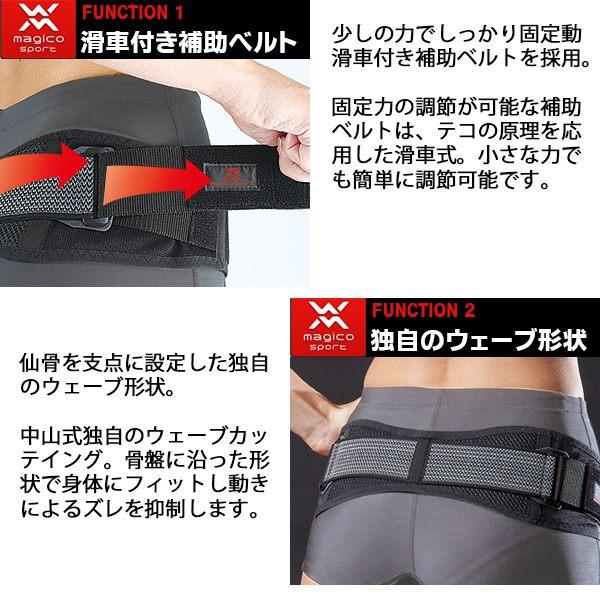 マジコスポルト magico sport 骨盤 サポーター コア ベルト 体幹 矯正 バランス 日本製 中山式 メンズ レディース　送料無料 |  | 02